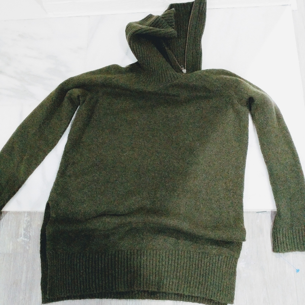 Adrienne Vittadini Olive Green Sweater